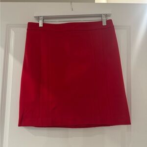 White House Black Market Red Mini Skirt